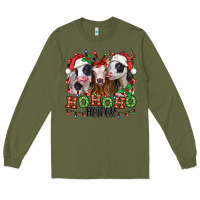 Army Green ho ho ho heifer christmas heifers Long Sleeve Tee - Jasminsmagicworld