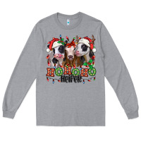 Heather Grey ho ho ho heifer christmas heifers Long Sleeve Tee - Jasminsmagicworld