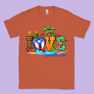 Love Puerto Rico Classic Tee Designed By Adodesignshop