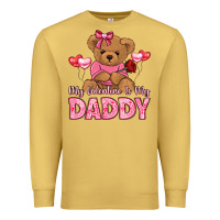 Antique Gold my valentine is my daddy Premium Sweatshirt - LillyAllenDesigns