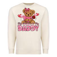 My Valentine Is My Daddy Premium Sweatshirt | Teevron
