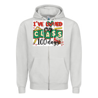 Dove Grey i've loved my class 100 days Zipper Hoodie - MaliasSmallBusiness
