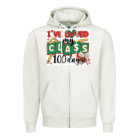 Oatmeal Heather i've loved my class 100 days Zipper Hoodie - MaliasSmallBusiness