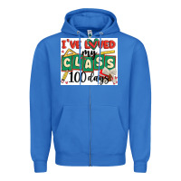 True Royal i've loved my class 100 days Zipper Hoodie - MaliasSmallBusiness