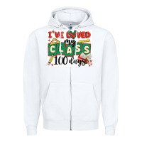 White i've loved my class 100 days Zipper Hoodie - MaliasSmallBusiness