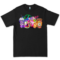 Black hippie coffee cups Premium Tee - Zillion Design Studio