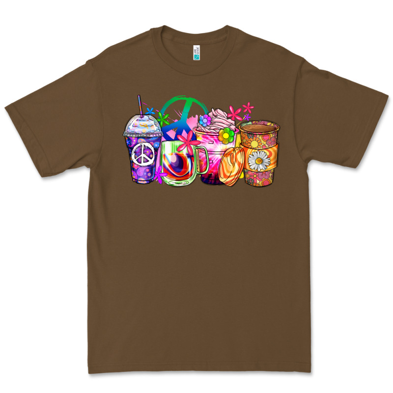 Hippie Coffee Cups Premium Tee by Zillion Design Studio | Teevron