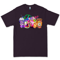 Plum hippie coffee cups Premium Tee - Zillion Design Studio