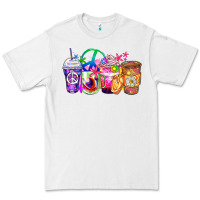 White hippie coffee cups Premium Tee - Zillion Design Studio