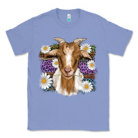 Colony Blue easter goat daisys leopard wooden Classic Tee - Artiststas