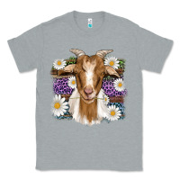 Heather Grey easter goat daisys leopard wooden Classic Tee - Artiststas