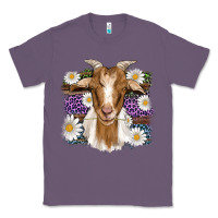Lavender easter goat daisys leopard wooden Classic Tee - Artiststas