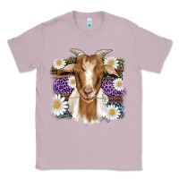 Lilac easter goat daisys leopard wooden Classic Tee - Artiststas