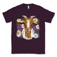 Plum easter goat daisys leopard wooden Classic Tee - Artiststas