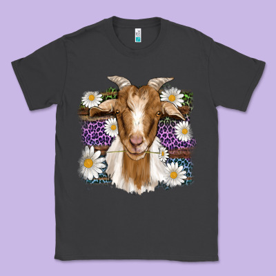 Easter Goat Daisys Leopard Wooden Classic Tee Designed By Artiststas
