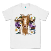 White easter goat daisys leopard wooden Classic Tee - Artiststas