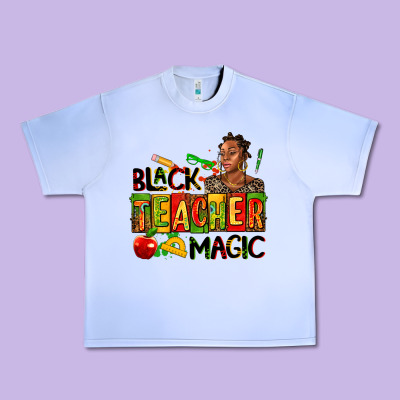 Black Teacher  Magic Urban Heavy Tee Designed By Adodesignshop