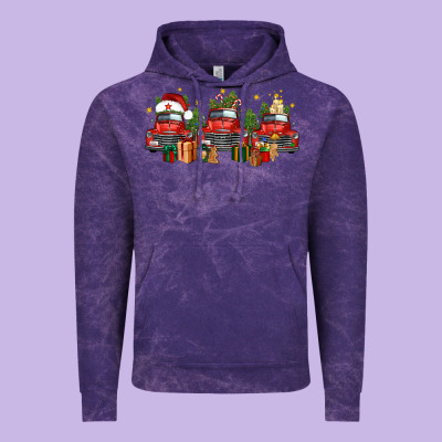 Christmas Trucks Vintage Hoodie Designed By Fadigitalartstudio