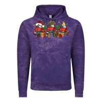 Cloud Purple christmas trucks Vintage Hoodie - FaDigitalArtStudio