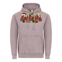 Vintage Zinc christmas trucks Vintage Hoodie - FaDigitalArtStudio