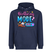 Navy Birthday Mode On Heavyweight Hoodie - BundleAndBundleShop
