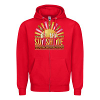 Red be the sunshine Zipper Hoodie - MaliasSmallBusiness
