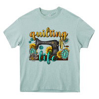 Arona quilting life western Heavy Core Tee - texasbilliewilder