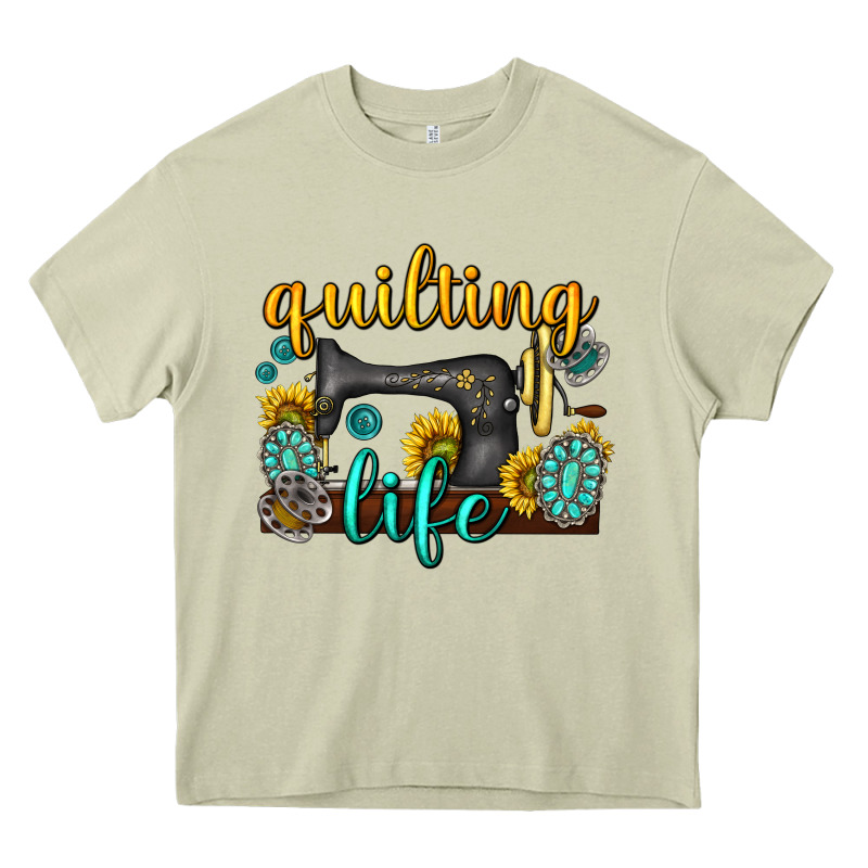 Quilting Life Western Heavy Core Tee by texasbilliewilder | Teevron