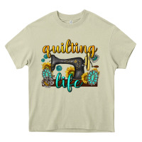 Mossy quilting life western Heavy Core Tee - texasbilliewilder