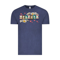 Vintage Denim daisy teacher Vintage Tee - AdoDesignShop