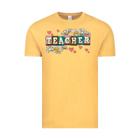 Vintage Mustard daisy teacher Vintage Tee - AdoDesignShop