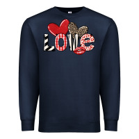 Navy love Premium Sweatshirt - LillyAllenDesigns