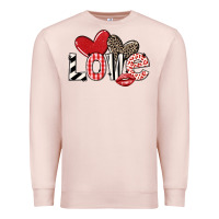 Pale Pink love Premium Sweatshirt - LillyAllenDesigns