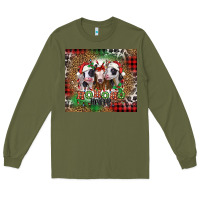 Army Green ho ho ho heifer Christmas heifers Long Sleeve Tee - Jasminsmagicworld