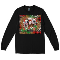Black ho ho ho heifer Christmas heifers Long Sleeve Tee - Jasminsmagicworld