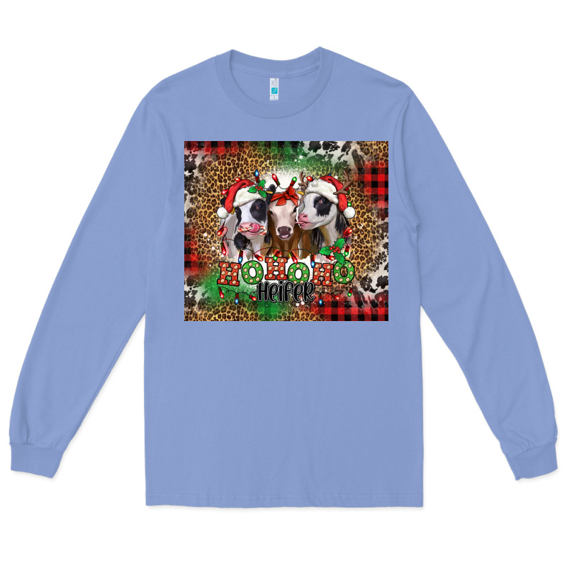 Ho Ho Ho Heifer Christmas Heifers Long Sleeve Tee by Jasminsmagicworld | Teevron