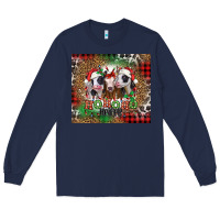 Navy ho ho ho heifer Christmas heifers Long Sleeve Tee - Jasminsmagicworld