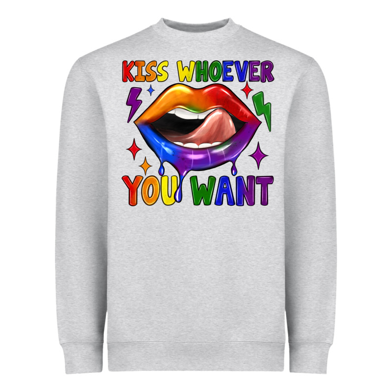 Kiss Whoever You Want Heavyweight Sweatshirt by JahusDesignShop | Teevron