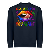Navy kiss whoever you want Heavyweight Sweatshirt - JahusDesignShop