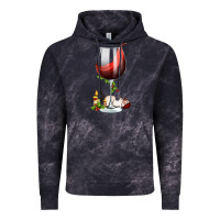 Cloud Black christmas wine glass Vintage Hoodie - FaDigitalArtStudio