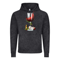 Christmas Wine Glass Vintage Hoodie | Teevron