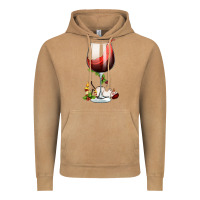 Vintage Camel christmas wine glass Vintage Hoodie - FaDigitalArtStudio
