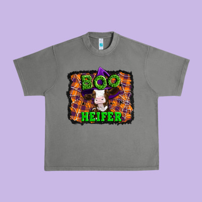 Boo Heifer Halloween Urban Heavy Tee Designed By Artiststas