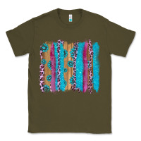 Army Green gemstone and pink leopard brushstrok Classic Tee - AdoDesignShop