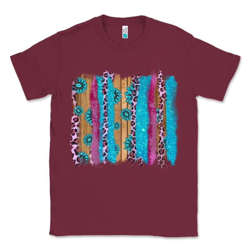 Gemstone And Pink Leopard Brushstrok Classic Tee by AdoDesignShop | Teevron