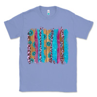 Colony Blue gemstone and pink leopard brushstrok Classic Tee - AdoDesignShop