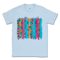 Dusty Blue gemstone and pink leopard brushstrok Classic Tee - AdoDesignShop