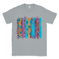 Heather Grey gemstone and pink leopard brushstrok Classic Tee - AdoDesignShop
