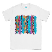 White gemstone and pink leopard brushstrok Classic Tee - AdoDesignShop