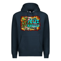 Navy feliz navidad Premium Hoodie - RanaPortraitStore